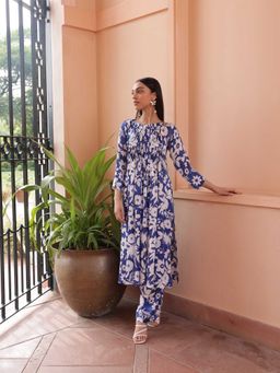Shibui - Flamingo Oasis Blue Print Kurta