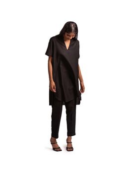 THISISDEHI - Women Black Linen Blend Kurta