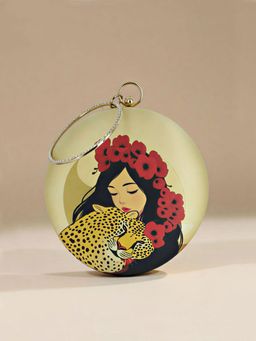 ARTKLIM - Wild Embrace Round Printed Clutch