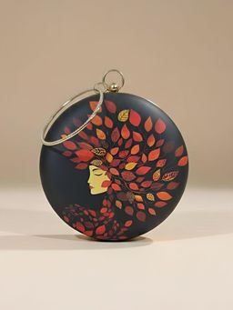 ARTKLIM - Autumn Muse Round Printed Clutch