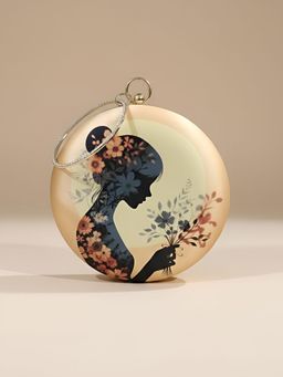 ARTKLIM - Blooming Grace Round Printed Clutch