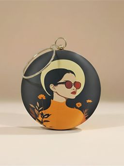 ARTKLIM - Modern Aura Round Printed Clutch