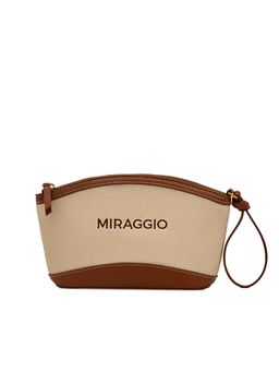 MIRAGGIO - Soho Travel & Utility Pouch - Beige (S)