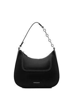 MIRAGGIO - Sage Hobo Solid Handbag - Black (S)