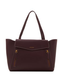 MIRAGGIO - Roberta 16 Inch Tote Bag - Wine (L)