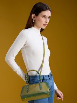 Caprese - Women Dee Small Satchel Bag With Detachable Strap - Green