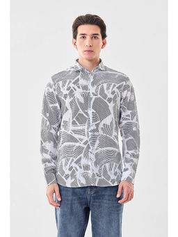 Snitch - Men Black Full Sleeves Slim Casual Shirt for Men