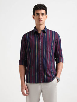 Arrow Sports - Men'S Vertical Striped Oxford Shirt