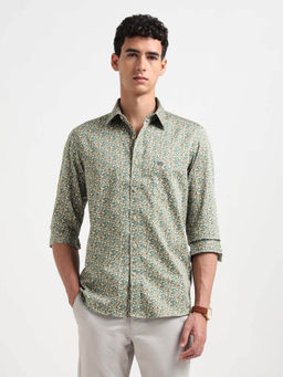 Arrow Sports - Men'S Floral Printed Satin Shirt