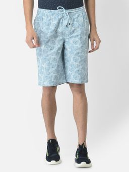 CRIMSOUNE CLUB - Men Blue Shorts in Floral Print
