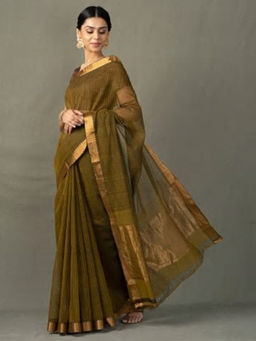 Fabindia - Cotton Mangalgiri Woven Sari