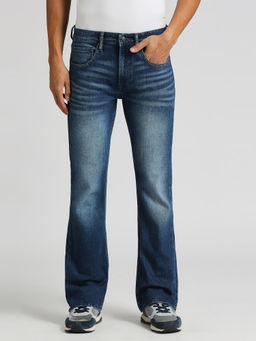 Pepe Jeans - Blue Mid Rise Bootcut Jeans