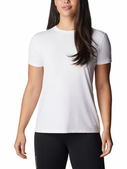 Columbia - Womens White Colour Blended Fabric W Endless Trail Running Tech Tee