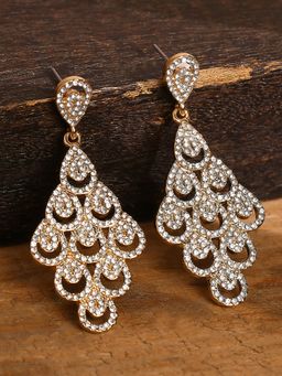 Lilly & Sparkle - Gold-Toned Contemporary Drop Earrings