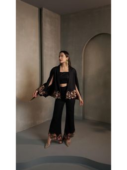 Clothes on my mind - Amaara Black Co-Ord (Set of 3)
