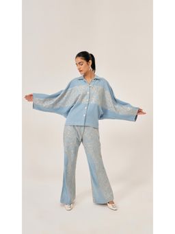 Clothes on my mind - Star La Blue Co-Ord (Set of 2)
