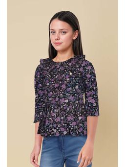 Allen Solly - Girls Multi Print Casual Top