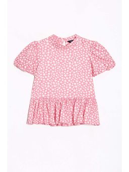 Allen Solly - Girls Pink Floral Casual Top