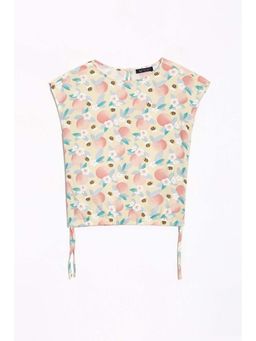 Allen Solly - Girls Beige Floral Casual Top