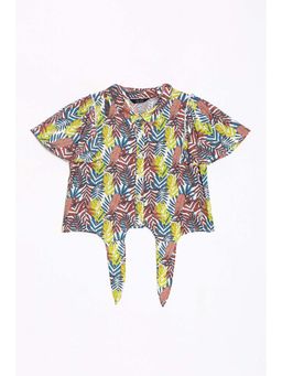 Allen Solly - Girls Multi-Color Printed Casual Top
