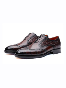 SHUTIQ - Gibraltar Black Brogues