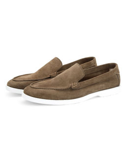 SHUTIQ - Brown Otimo Cedar Suede Loafers