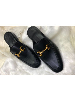 SHUTIQ - Baoli Mules Black Shoes