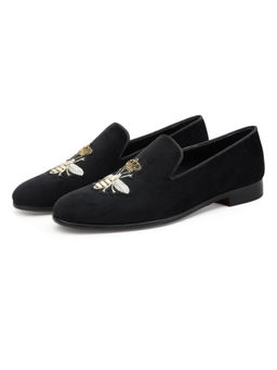 SHUTIQ - Crown Bee Vintage Coal Black Shoes
