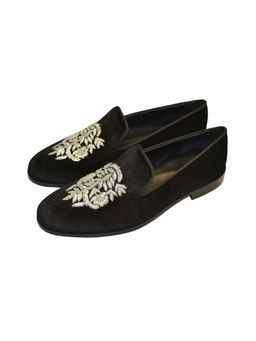 SHUTIQ - Henna Sterling Black Shoes
