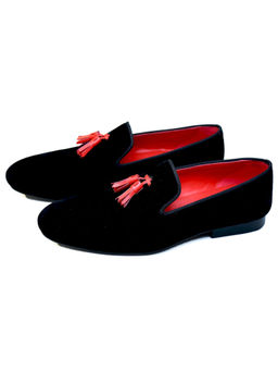 SHUTIQ - Kiltie Nappa Coal Black Shoes