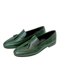 SHUTIQ - Military Green Kiltie Shoes