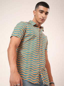 HIGHLANDER - Men Multi-Color Slim Fit Printed Casual Shirt
