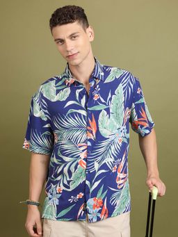 HIGHLANDER - Men Multi-Color Floral Printed Casual Shirt