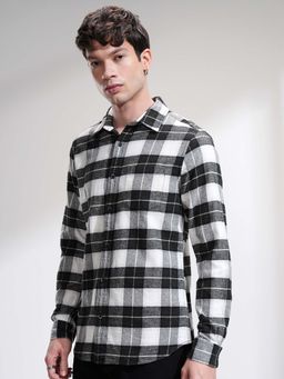 HIGHLANDER - Men Multi-Color Grindle Flannel Checks Casual Shirt