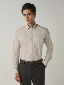 Reid & Taylor - Cream Slim Fit Shirt