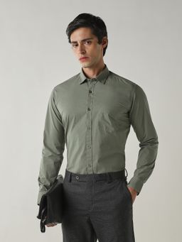 Reid & Taylor - Olive Slim Fit Shirt