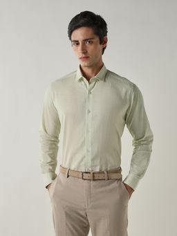 Reid & Taylor - Pista Green Slim Fit Shirt