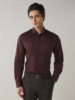 Reid & Taylor - Slim Fit Brown Shirt