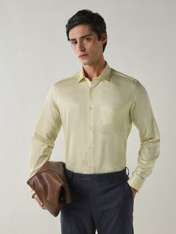 Reid & Taylor - Slim Fit Yellow Shirt