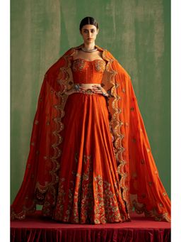 STUDIO BAGECHAA - Zaina Embellished Lehenga with Blouse and Dupatta (Set of 3)
