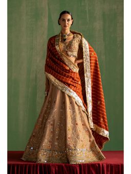 STUDIO BAGECHAA - Tanuja Embellished Lehenga with Blouse and Dupatta (Set of 3)
