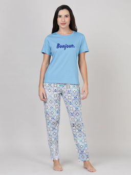 mackly - Womens Printed Nightsuit (Set of 2)