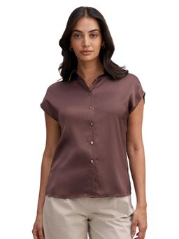 Forever New - Brown Nelly Grown On Sleeve Shirt