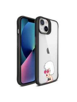 DailyObjects - Bold Beautiful Black Hybrid Clear Case Cover for iPhone 13 Mini 5.4 inch