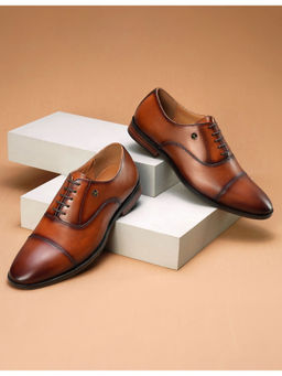 Arrow - Mens ORION 2.0 Lace Up Oxfords Shoes - Tan