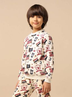 U.S. POLO ASSN. - Boy's Brand Printed Regular Fit Sweatshirt