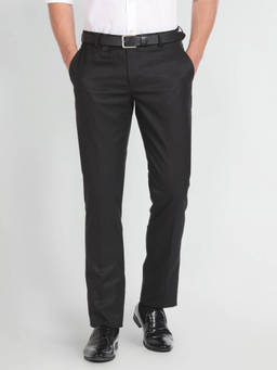 Arrow - Mid Rise Dobby Formal Trousers