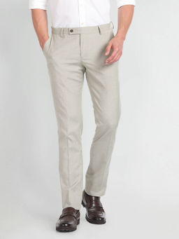 Arrow - Mid Rise Heathered Formal Trousers