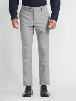 Arrow - Textured Smart Flex Formal Trousers