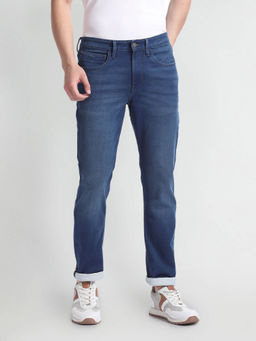 Arrow Sports - Slim Fit Stone Wash Jeans